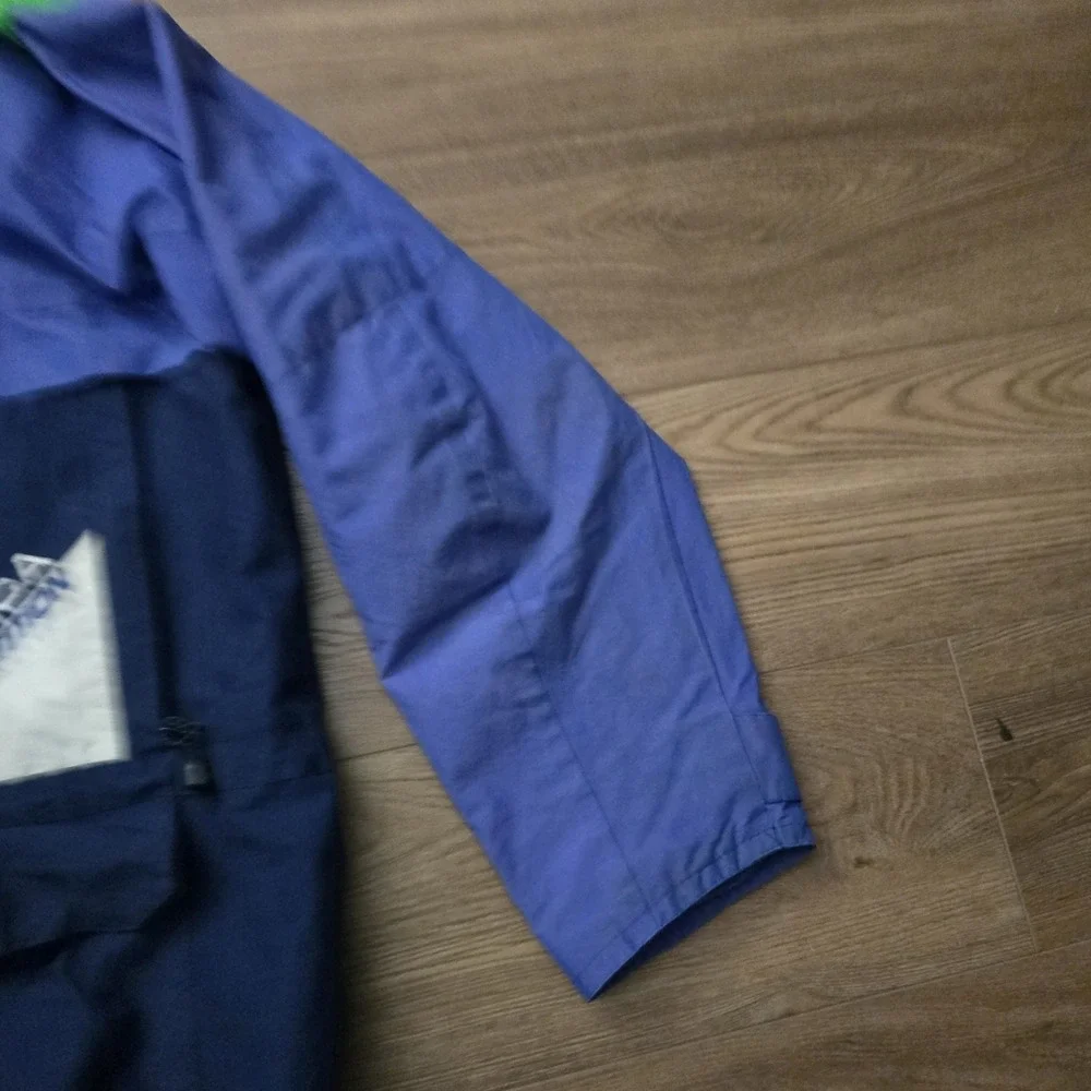 Vintage Nautica Competition XXL Jacket Blue Colorblock 90s Sailing Ski Snow